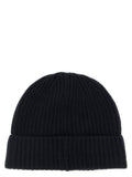 Stone Island Blue Virgin Wool Beanie