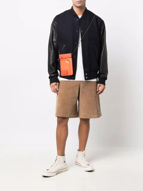 Golden Goose panelled varsity bomber jacket