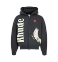 Rhude Eagle Pass Zip-Up Hoodie