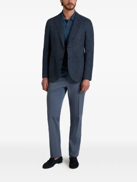slowear mélange-effect blazer