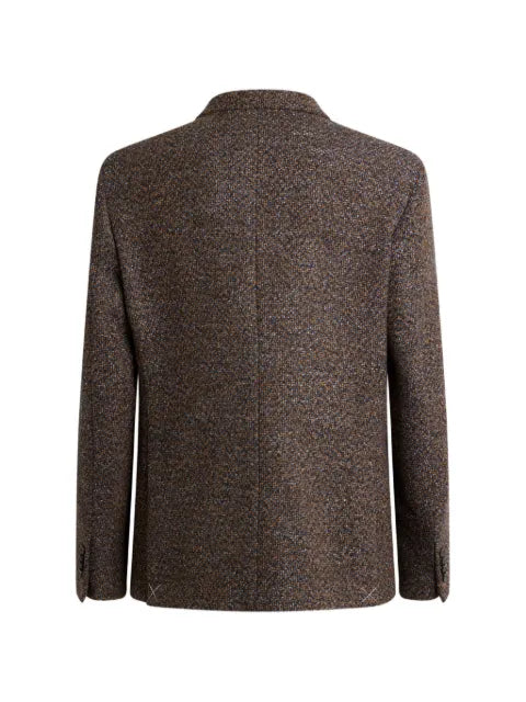 ETRO basketweave single-breasted jacket
