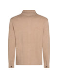 Canali spread-collar chest-pocket cardigan