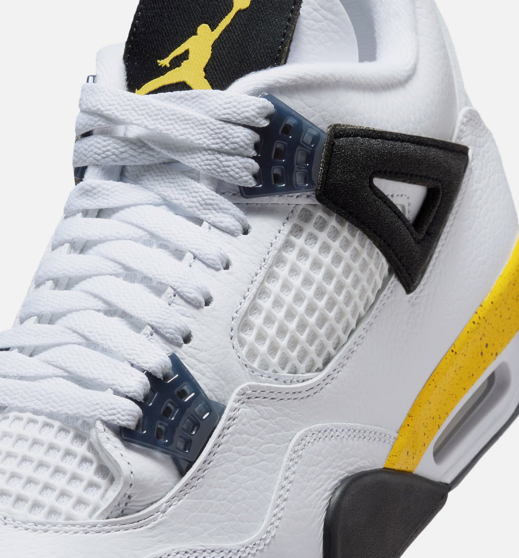 Air Jordan 4 Retro Rare Air Tour Yellow Men's Lifestyle Shoe – White/Dark Blue Grey/Black/Tour Yellow