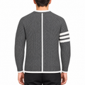 Classic Four-Bar Couples Knitwear Sweater - 100% Cotton Made in Japan | Thom Browne