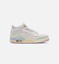 Air Jordan 3 Retro Sail And Jade Aura Men's Lifestyle Shoes - Sail / Jade Aura / Aura / Iced Carmine
