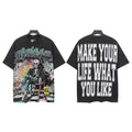 Godspeed Make Your Life Skeleton Graphic T-Shirt