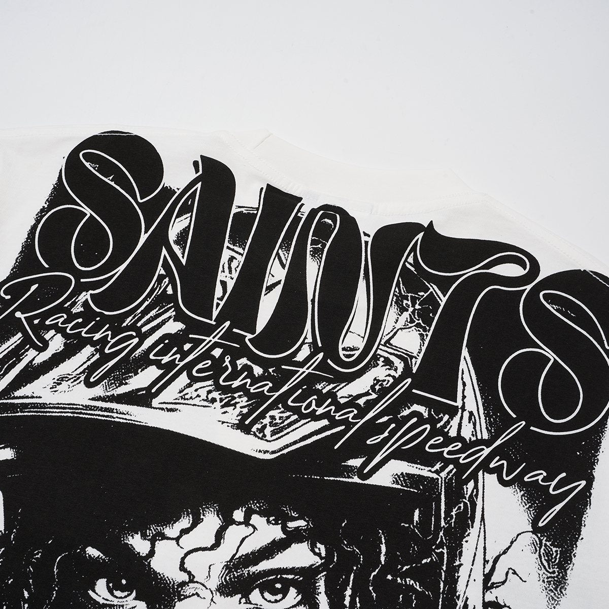 SAINT Racing Portrait Rhinestone Short-Sleeve T-Shirt