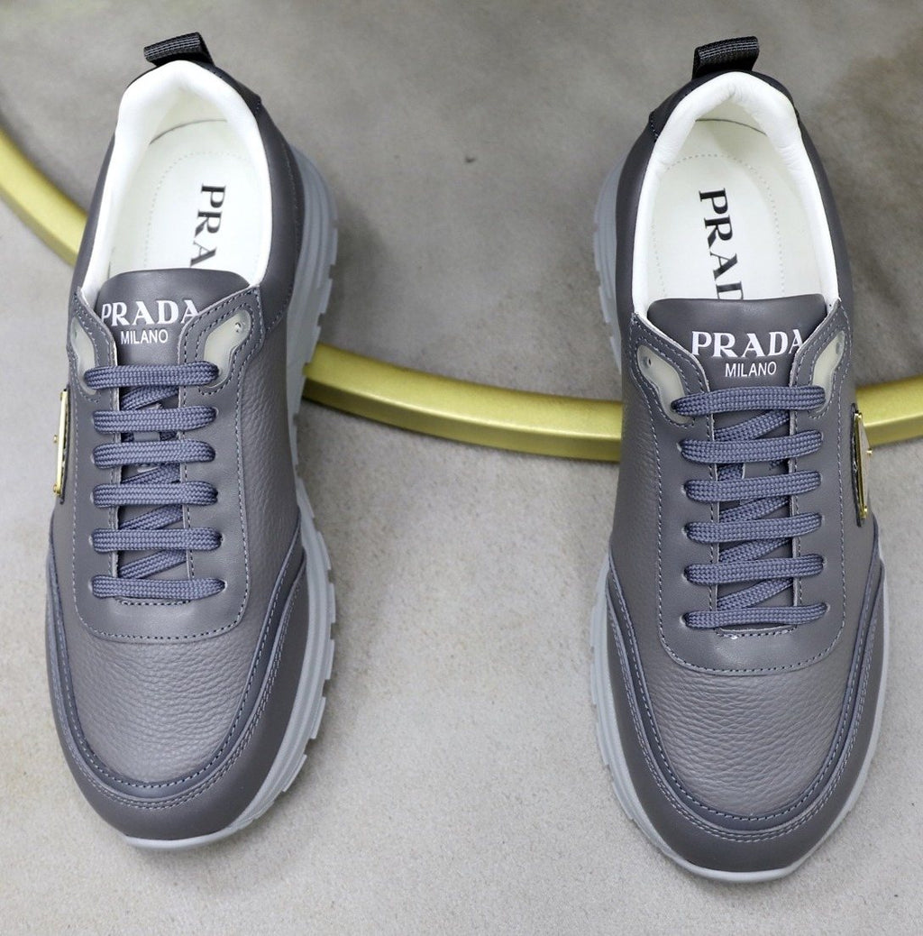 Prada Men's Paneled Lace-Up Sneakers